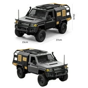 1/12 Scale RC Crawler, MN-82S LC79 RTR RC Truck 4x4 Off Road Vehicles 2.4GHz RC Rock Crawler Car with LED Lights, 7.4V 1200mAh Battery for Adults Hobby Toys (Silver)
