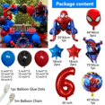 thumbnail image 5 of Kit de 96 guirnaldas de globos de aluminio de Spiderman para arco, globos de aire de superhéroes, decoración para fiesta de cumpleaños, baby shower, juguetes para niños, suministros de regalo, 5 of 5