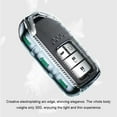 thumbnail image 3 of Redempat Clé Automatique Fob Transparent Protection Électroplaque Empreinte Digitale Boîtier de Contrôle à Distance Accessoires de Remplacement pour le Noir Civique, 3 of 6
