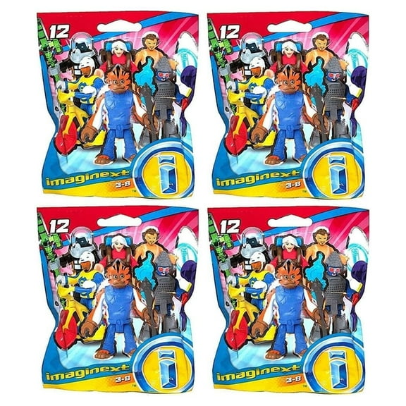 Fisher-Price Imaginext Series 12 Surprise Bag 4-Pack Figures with Accessories