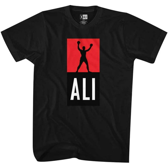 Muhammad Ali Block Mens Black T-Shirt-XX-Large