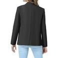 thumbnail image 6 of Coerni Business Blazers for Girls Casual Fall Open Front Long Sleeve Work Suit Dressy Lightweight Y2K Jacket Notch Collar Outfit, 6 of 9