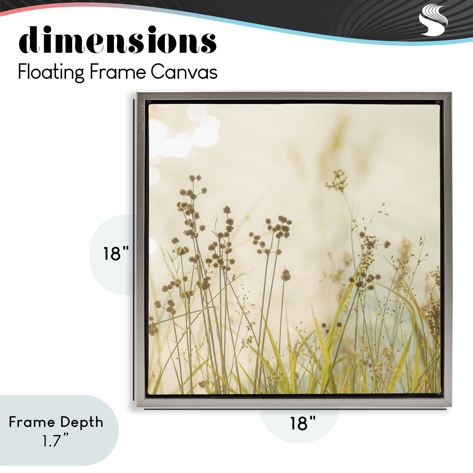 Stupell Industries Country Afternoon Walk Gray Framed Floater Canvas Wall Art, design by Erin Marie