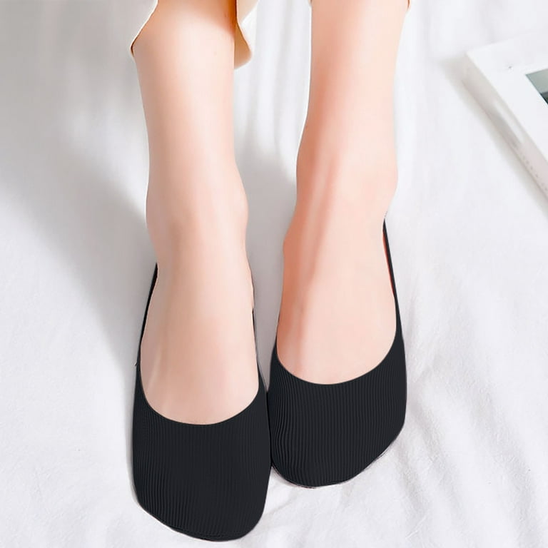 1 Pairs Women's Ballerina Socks Solid Non Slip Socks Lace Splice