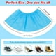 thumbnail image 3 of Cubrecalzado desechable, 100 piezas, 50 pares, antideslizante, interior, duradero, silencioso, tela no tejida, azul, 3 of 3