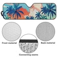 thumbnail image 6 of HUIAOCNG Coconut Tree Windshield Sunshade Car Sun Shade Heat Shield Sunshade Sun Visor Mat for 1997-2017 Jeep Wrangler Rubicon Sahara TJ JK JKU 2/4 Doors, 6 of 6