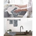 thumbnail image 5 of Grey Abstract Kitchen Dish Towels for Drying Dishes Set of 3, Vintage Geometric Gradient Oil Painting Modern Waffle Weave Microfiber Hand Tea Bathroom Towels Quick Dry & Absorbent Towel 15.7x23.6, 5 of 7