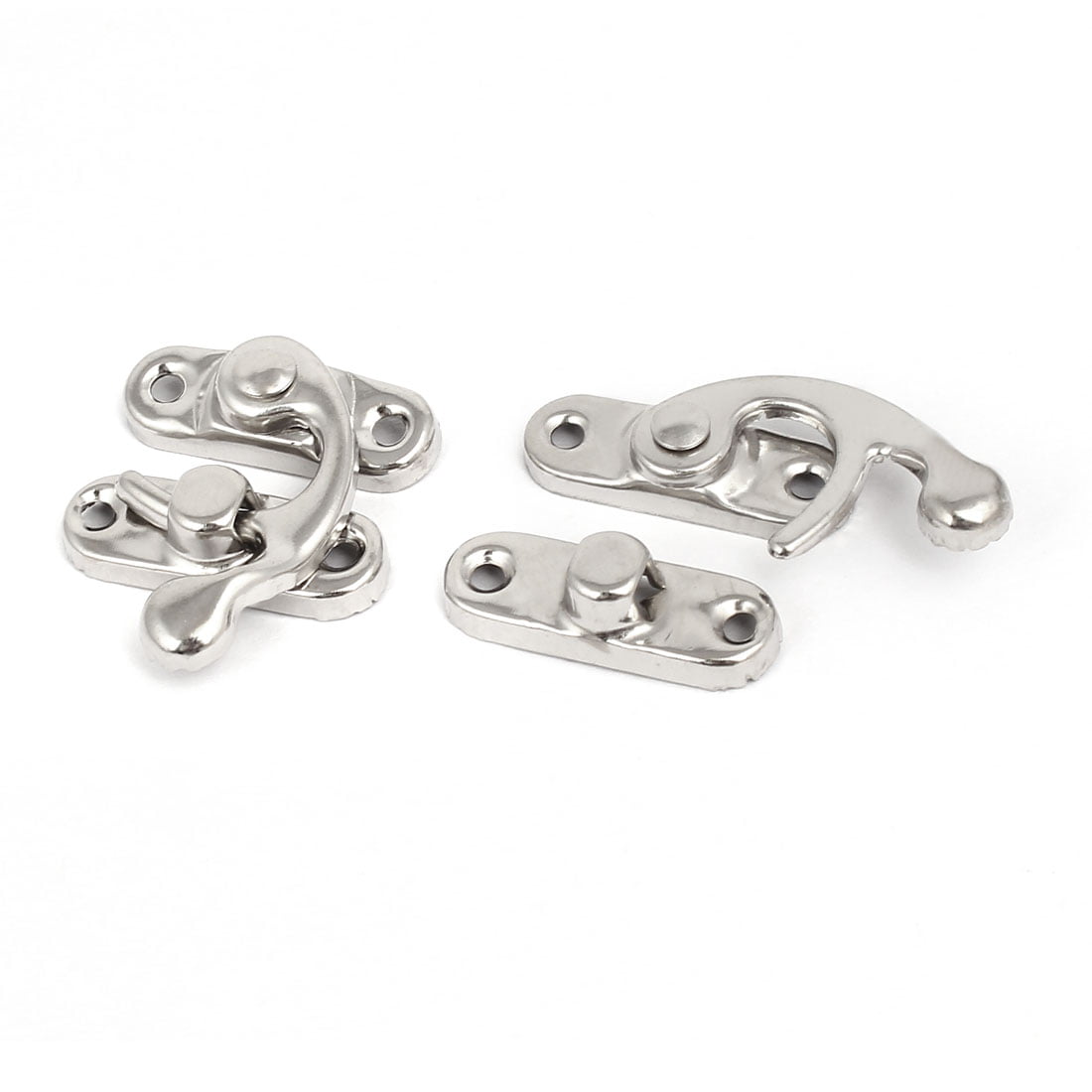 Jewelry Box Right Swing Arm Clasp Latches Catch Toggle Hasp Silver Tone ...