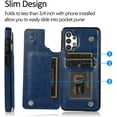 thumbnail image 2 of for Samsung Galaxy A32 5G (Not 4G) Wallet Case with Card Holder,PU Leather Kickstand Card Slots Case Double Magnetic Clasp Durable Shockproof Cover for Samsung Galaxy A32 5G Blue-SK, 2 of 15