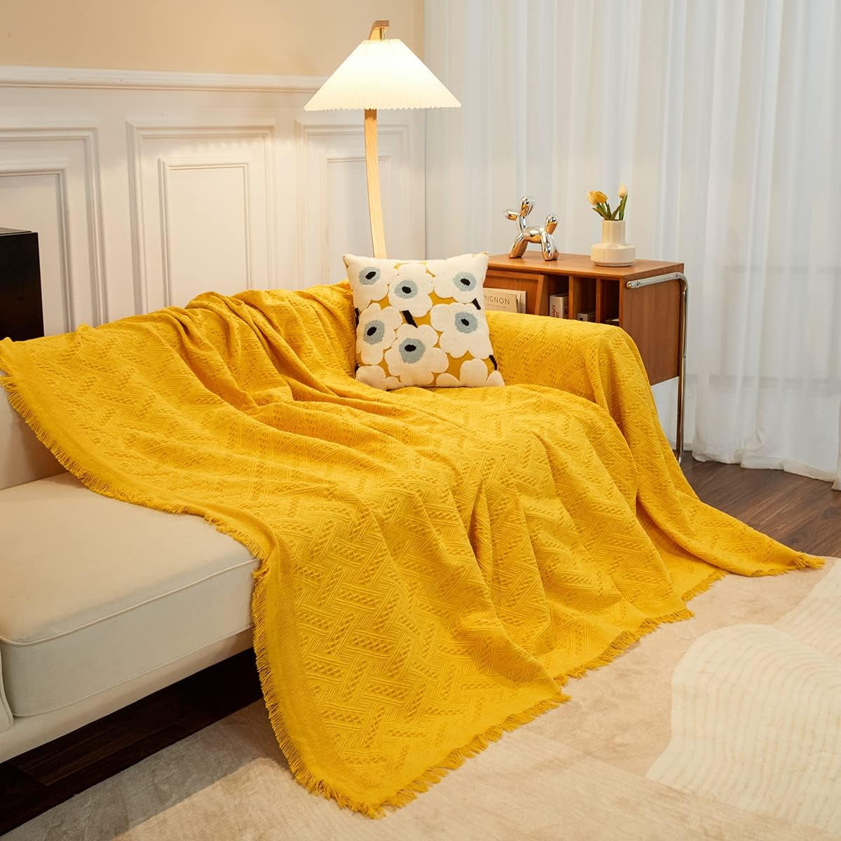 Couch Cover Sheet Blanket, Oversized Reversible Covers for 3-4 Cushion High Backed Backrest Sofa, Extra Large Furniture Decoration Covers Sofa Slipcovers, L Shape U-Shaped Sectional Protector