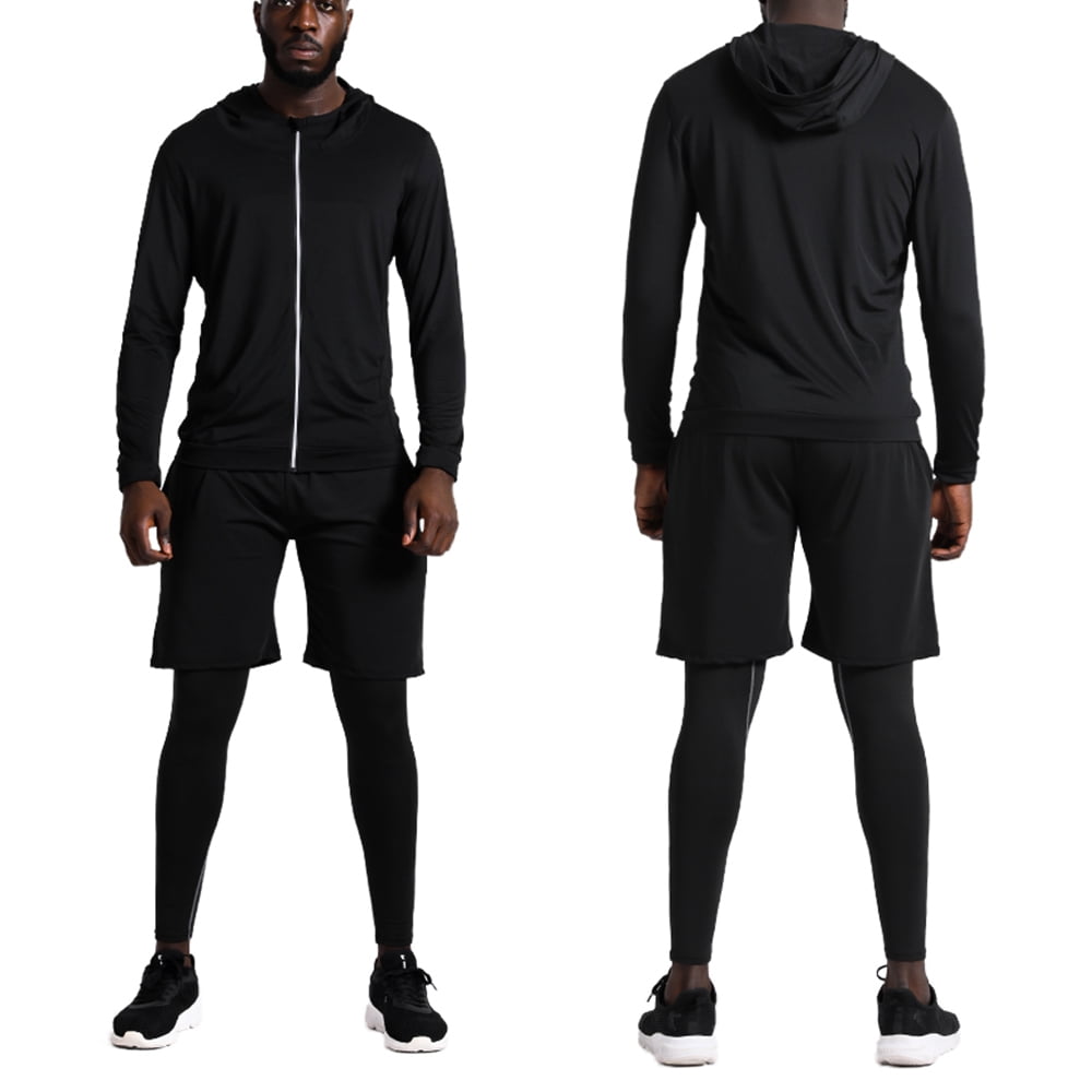 Survêtement Homme 2 Pièces RUMAOZIA – Sweat à Capuche + Pantalon Baggy – Coton Confortable – Tenue Sport Décontractée - 10