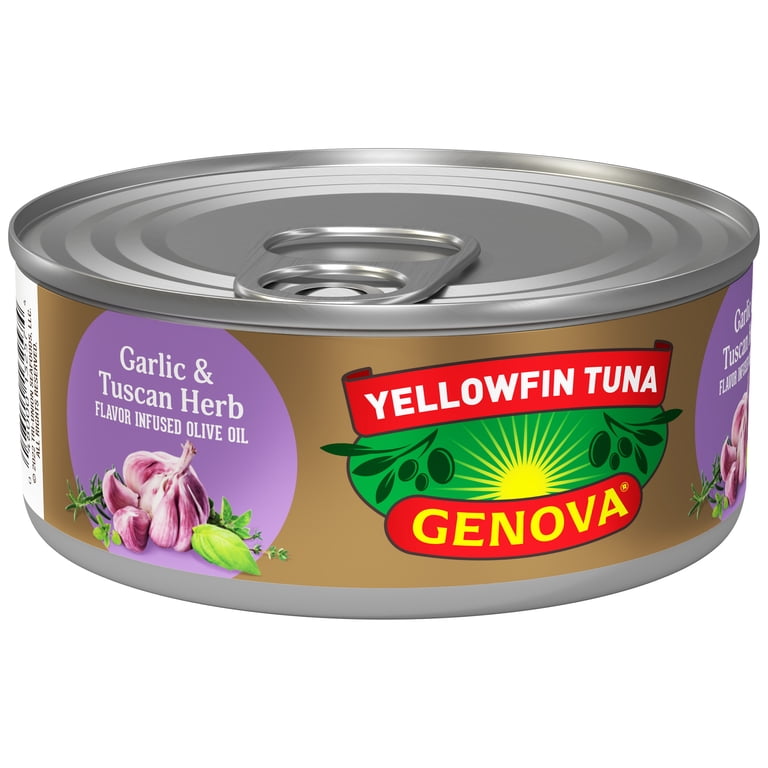 Genova Premium Yellowfin Tuna, Garlic and Tuscan Herb Olive Oil, 5