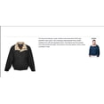 thumbnail image 2 of AFC Men's Poplin Jacket Concealed Hood Water Resistant Coat Big & Tall Sizes, 2 of 5