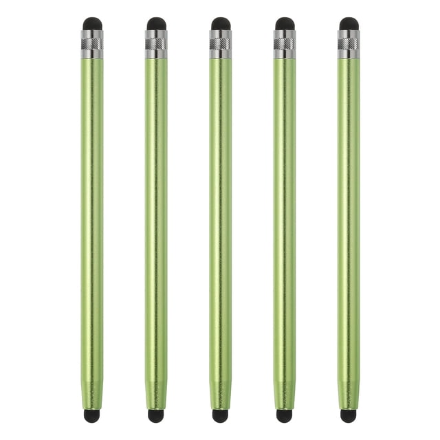 Unique Bargains 5pcs Stylus Pens for Touch Screens Capacitive Stylus Universal Tablet Pen, Green