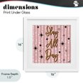 thumbnail image 4 of Stupell Industries Contemporary Slay All Day with Sparkle Pattern White Framed Print Under Glass, 16 x 16, by Tara Boone, 4 of 8