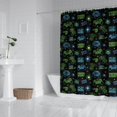 thumbnail image 2 of Neon Games Element Black Pattern Shower Curtain 72"x84" ,Bathroom Decorative Shower Curtains Set with 12 Hooks,Modern Waterproof Washable Shower Curtain, 2 of 6