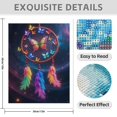 thumbnail image 3 of Diamond Art Kit for Adults, Colorful Dreamcatcher With Butterflies Diamond Painting for Adults Beginners, DIY Diamond Art Painting Kits, 5D Diamond Painting Crafts for Home Decor 12x16 Frameless, 3 of 7