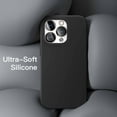 thumbnail image 5 of JETech [3 in 1] Silicone Case for iPhone 14 Pro 6.1-Inch, with 2-Pack Screen Protector and 2-Pack Camera Lens Protector, Full Coverage Tempered Glass Film, Shockproof Phone Cover (Black), 5 of 7