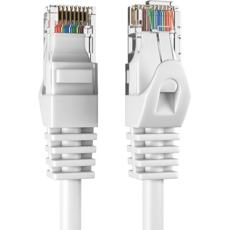 25FT Cat5e Cat5 Network Ethernet Patch Cable 350MHz Internet Wire for Modem Router PC Laptop TV Printer Console  White  Cables Direct Online price history on PriceWatchPro