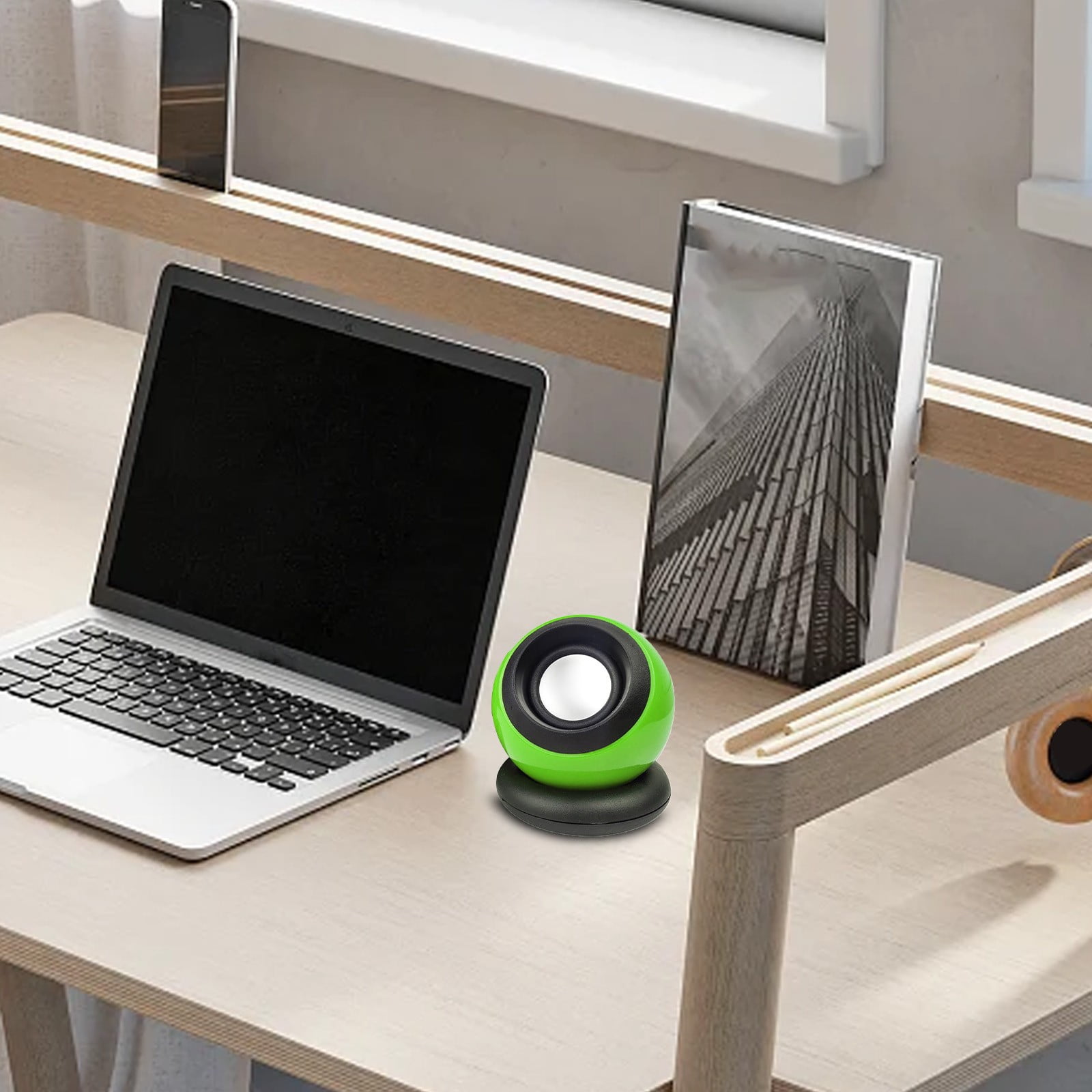 Mini 2.0 Speaker, USB Powered Desktop Speaker, Powered Stereo Speaker, with Volume Control, Bluetooth Connectivity for Laptops, Desktop Computers, and Other Devices
