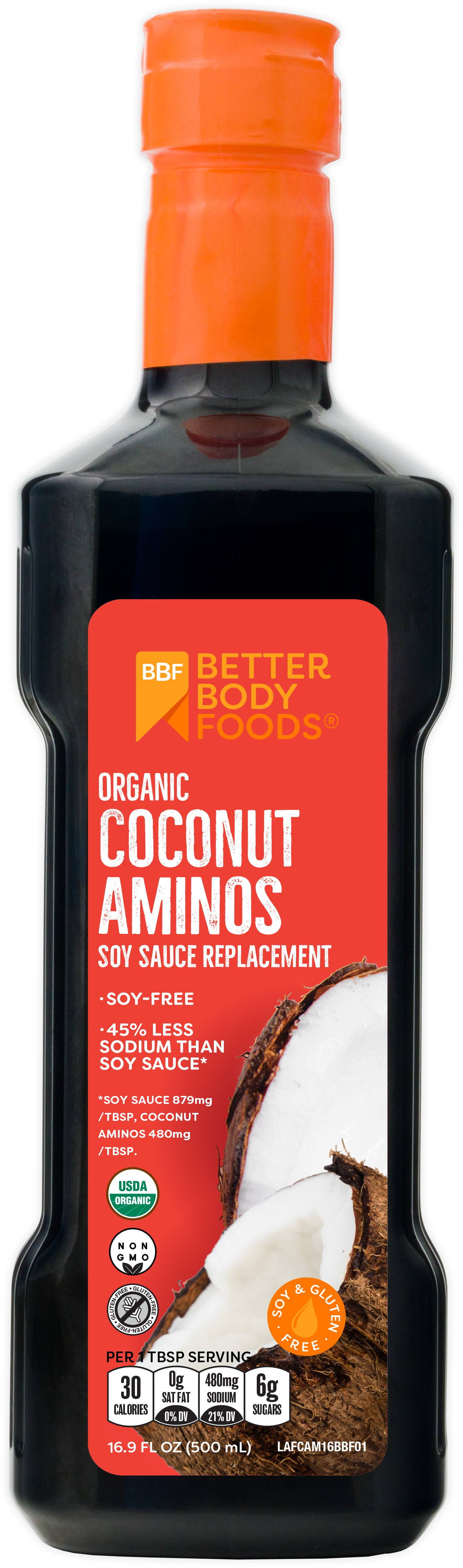 BetterBody Foods Organic Coconut Aminos Soy Sauce Replacement 500ml
