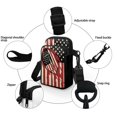 thumbnail image 5 of HELLHERO Vintage US Flag Football Polyester Crossbody Bags Double-layer Daily Use with Zipper Closed, 5 of 7