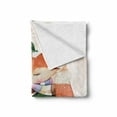 thumbnail image 2 of Animal Soft Flannel Fleece Throw Blanket, Little Fox and Bird on His Head Tea Time Kids Nursery Friends Baby Theme, Cozy Plush for Indoor and Outdoor Use, 60" x 80", Green Orange, by Ambesonne, 2 of 6