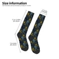 thumbnail image 2 of Naloa Sunflowers Thigh High Socks Extra Long Stretchy Sock Women Over Knee High Opaque Stocking Daily Wear, 2 of 6