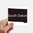 thumbnail image 1 of South Dakota USA Map Outline Sticker Square Waterproof Stickers Wallpaper Car Decal, 1 of 1