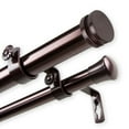 thumbnail image 5 of InStyleDesign  Pita 1 inch Diameter Adjustable Double Curtain Rod Mahogany 120 to 170 inches Mahogany Finish, 5 of 5