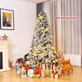 thumbnail image 3 of Costway 2,25m Árbol de Navidad Nevado No Iluminado con Bisagras y Base de Metal, 3 of 7