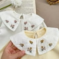 thumbnail image 3 of Esaierr Baby Newborn Girls Cotton Shirt Toddler Long Sleeve Doll Collar Shirt Infant Girl Cotton Shirt Solid Color Tops Blouse, 3 of 5