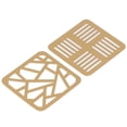 thumbnail image 3 of Posavasos dorados, 2 posavasos de metal dorado, posavasos de metal dorado, resistentes y resistentes. Jadeshay A, 3 of 8