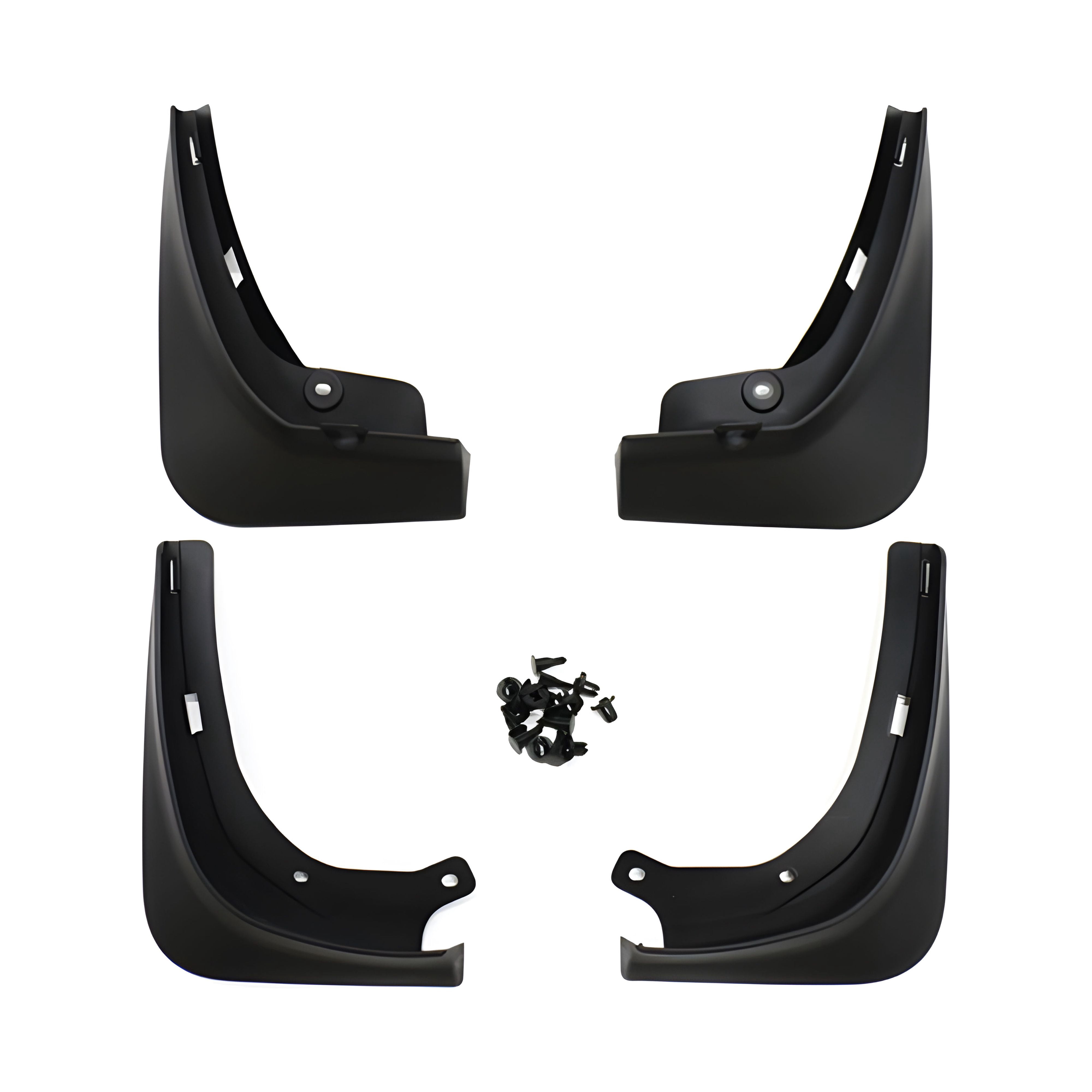 Ikon Motorsports Splash Guard Compatible With 2017-2023 Tesla Model 3, Matte Black PP Mud Flaps Front & Rear Splash Guards Fender Kit Protection Bodykits 4PCS