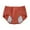 Brick Red, variant on Women Solid Color Period Panties, Leakproof Mid Waist Menstrual Underwear with Wide Coverage,Light Blue,XL