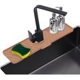 thumbnail image 1 of GHSDFBB Silicone Faucet Splash Guard, 18\u201dx5.9\u201d, Faucet Water Catcher Mat, Longer Silicone Sink Mat for Kitchen, Bathroom, Laundry Room, Sink Gadgets Kitchen Sink Accessories (Coffee), 1 of 7
