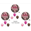 PINK MOSSY OAK Camouflage Happy Birthday Party Balloons Favors Decorations Supplies, Pink Mossy Oak Hunting Birthday Party Balloon Decorating Kit By Burton Burton