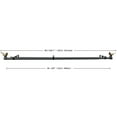 thumbnail image 2 of MERIVILLE 1-Inch Diameter Telescoping Double Window Curtain Rod, Renaissance Gold Bird Finials, 84"-120", Black Rod, 2 of 5