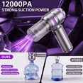 thumbnail image 5 of YIKEXINCHEN Handheld Car Vacuum Cleaner Cordless，4-in-1 Portable Mini Household Compact Vacuum Cleaner with 7 Attachments for Car, 5 of 9