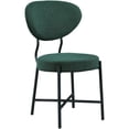 thumbnail image 3 of Meridian Furniture Allure Green Boucle Fabric Dining Chair, 3 of 6