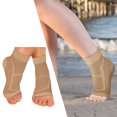 thumbnail image 2 of 1 Pairs Ankle Brace Compression Sleeves - 8-15 mmhg Open Toe Compression Socks with Arch Support for Women & Men , Relief for Swelling, Plantar Fasciitis, and Sprains – Step into Comfort and Stability, 2 of 6