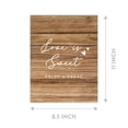 thumbnail image 4 of Koyal Wholesale Rustic Wood Wedding Signs Bundle Set for Ceremony, Reception Decor Signage, 8.5 x 11", 30-Pack, 4 of 5