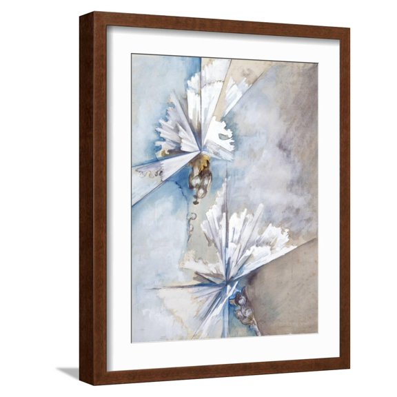 Art.com Chrysanthemums Art Print by Zelda Fitzgerald, Brown Frame Wall Art, 17" x 21"