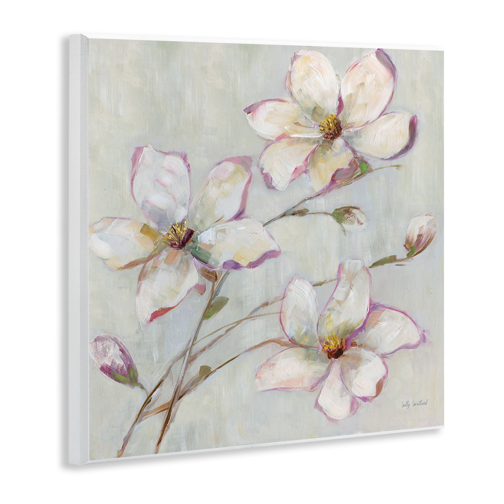 Stupell Industries Apple Blossom Botanicals Botanical & Floral Painting Unframed Art Print Wall Art, 12 x 12