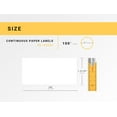 thumbnail image 3 of HOUSELABELS Compatible with DK-2223 Replacement Roll for Brother QL Label Printers; Continuous Length Labels; 1-31/32" x 100 feet (50mm*30.48m) with 1 REUSABLE CARTRIDGE - 22 Rolls, 3 of 7