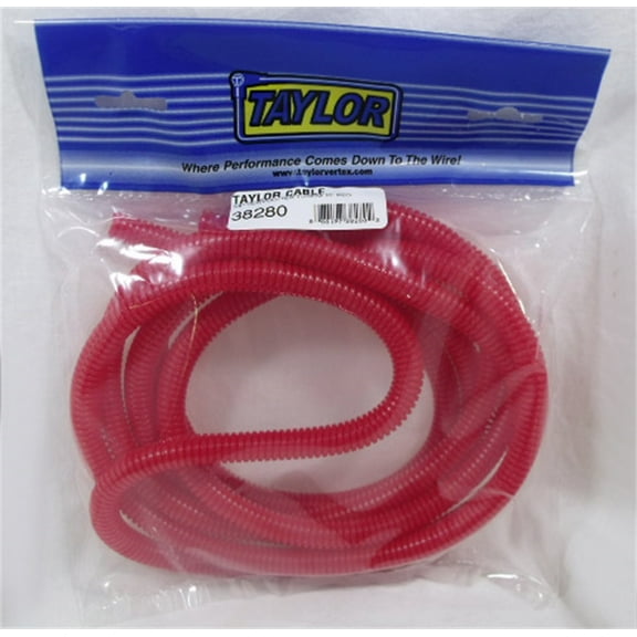 Taylor Wire / Vertex 38280 TAY38280 3/8IN CONVOLUTED TUBING 10FT RED