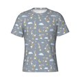 thumbnail image 3 of Naloa Sleep Rabbit Men's T-Shirt Sport T-shirt Men's Basic Tee Casual Men's Shirt, Round Neck, Short Sleeves - Small, 3 of 5