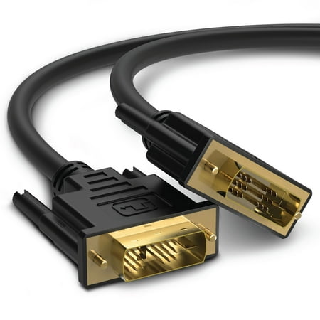 Dvi Digital Video Monitor - Fosmon 10FT High Resolution Gold Plated DVI to DVI Single Link (18+1 Pin) Digital Video Monitor Cable - Black