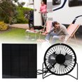 thumbnail image 4 of Solar Panel Powered Fan, Safe Durable 3W 6V Portable Size Solar Panel Fan Ultra Quiet Polycrystalline Silicon  For Home For Outdoor For Travel, 4 of 8