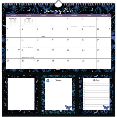Moonlight Magic 2026 Memomate Spiral Calendar, (Paperback)